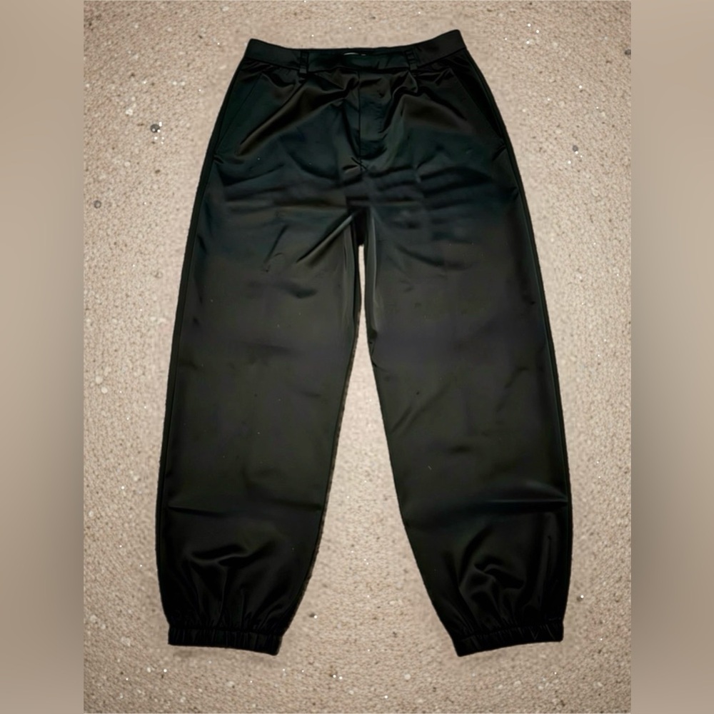 SHEIN Satin Black Jogger Pants